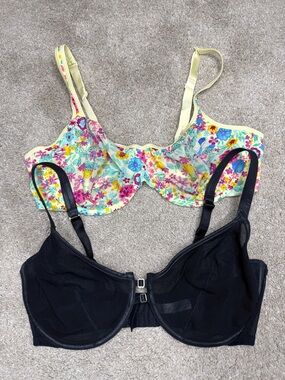 Cacique VTG Underwire Bra Mesh Sheer 40DD Bundle